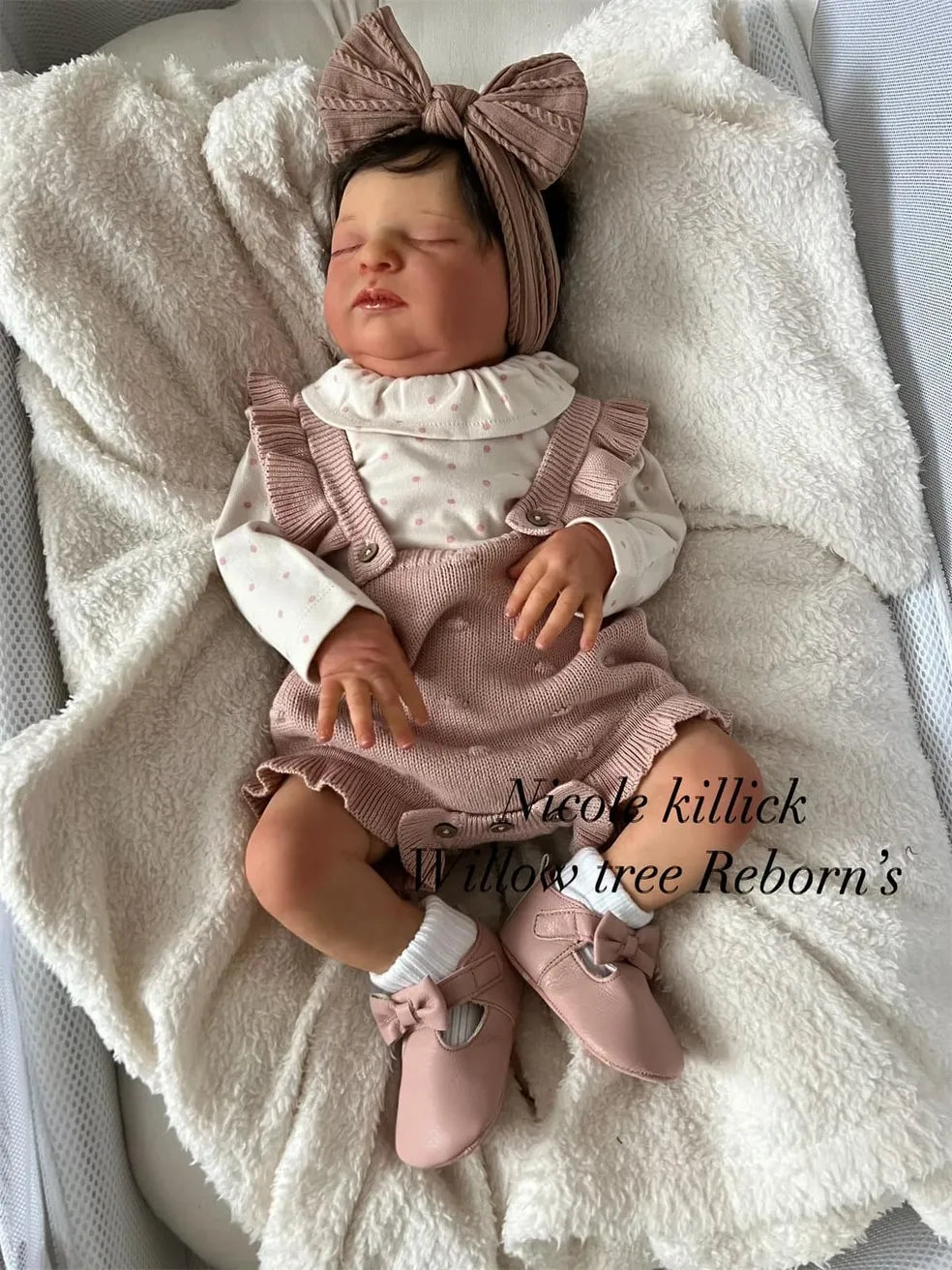 Laura – Closed-Eye Reborn Doll by Bonnie Brown | Willow Tree Reborns