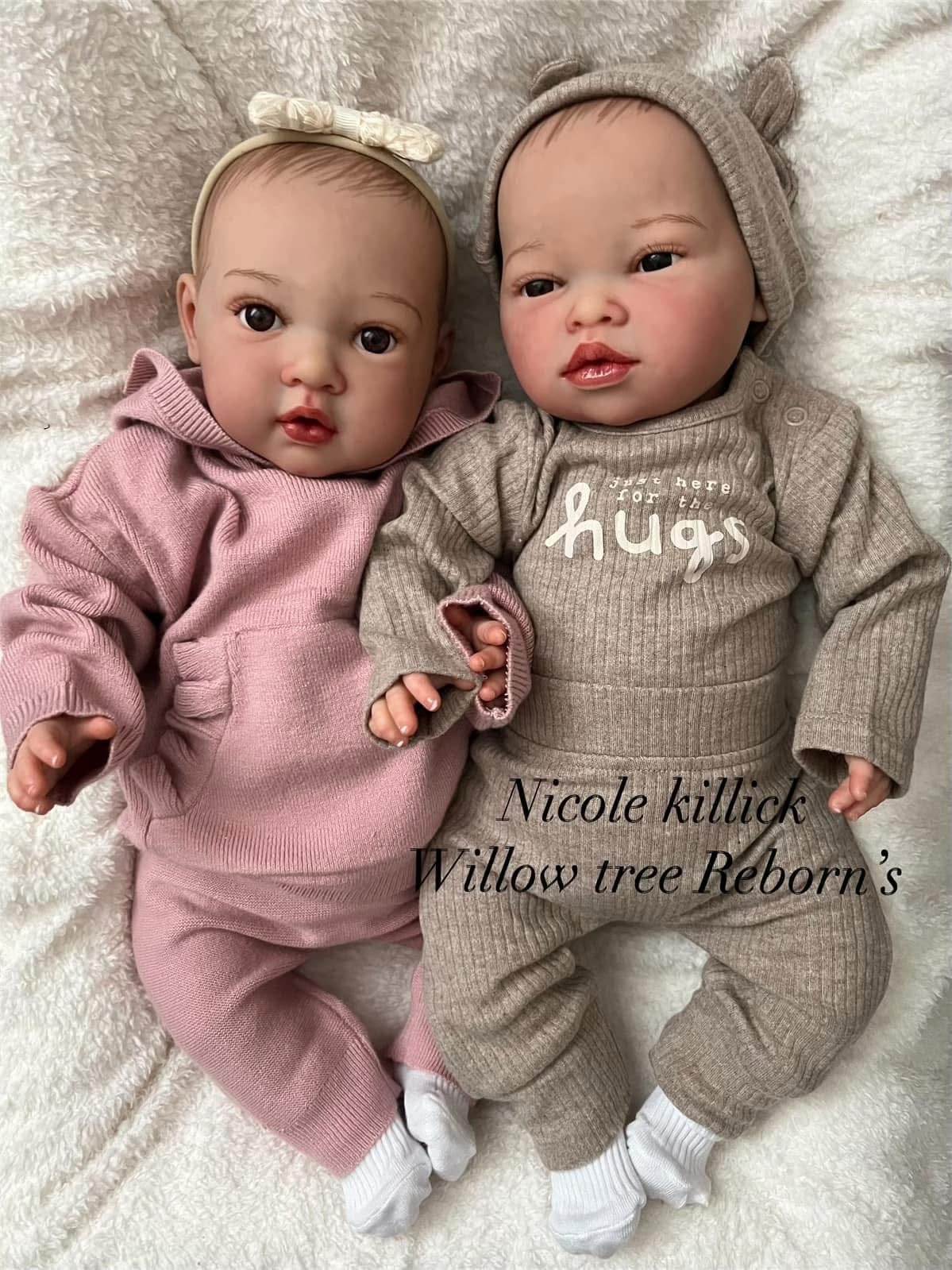 "Twin Reborn Babies by Nines d’Onil"