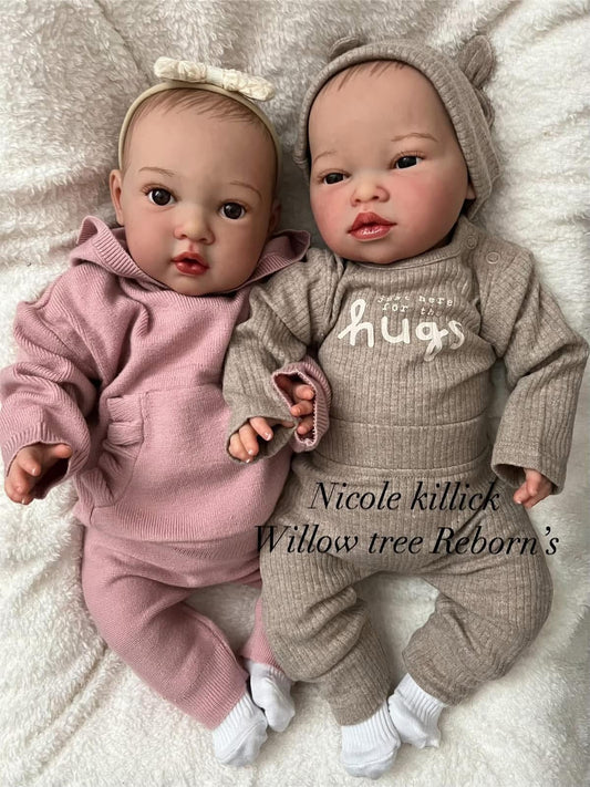"Twin Reborn Babies by Nines d’Onil"