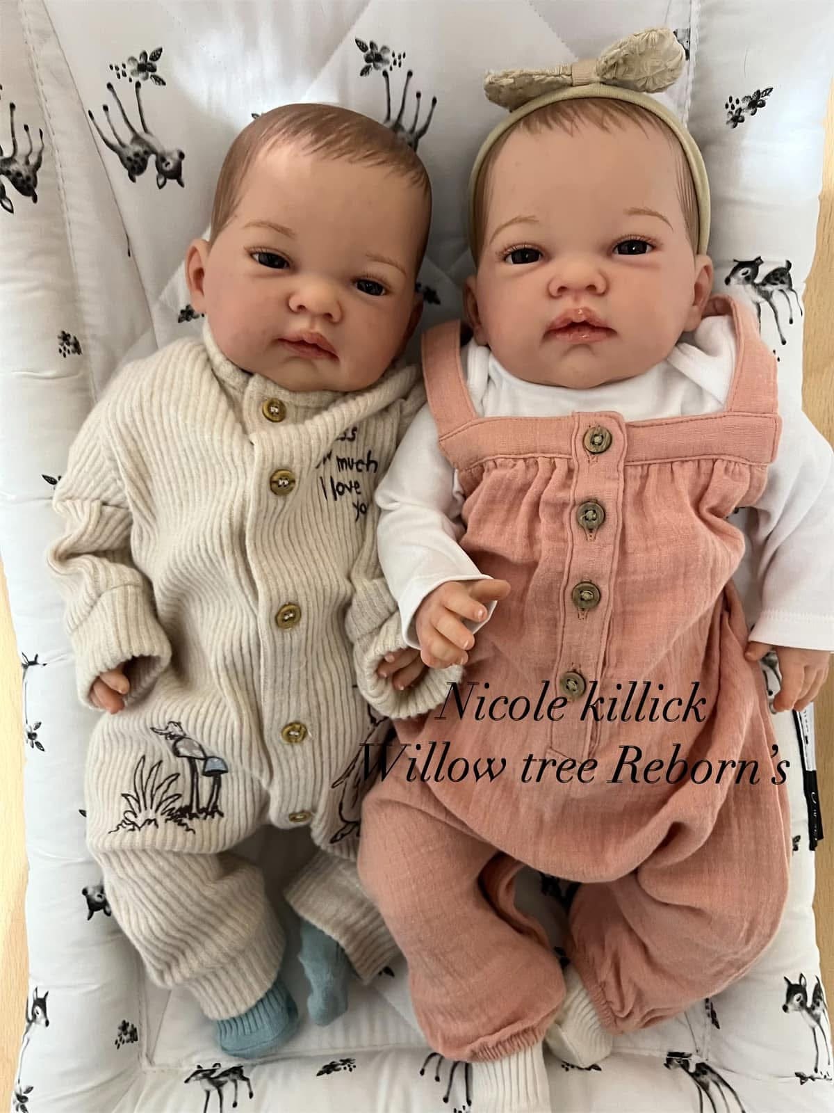 "Twin Reborn Babies by Nines d’Onil"