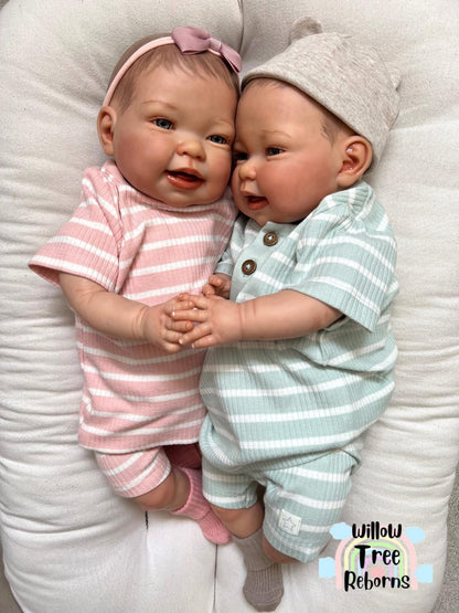 Twin Reborn Babies by Nines d’Onil