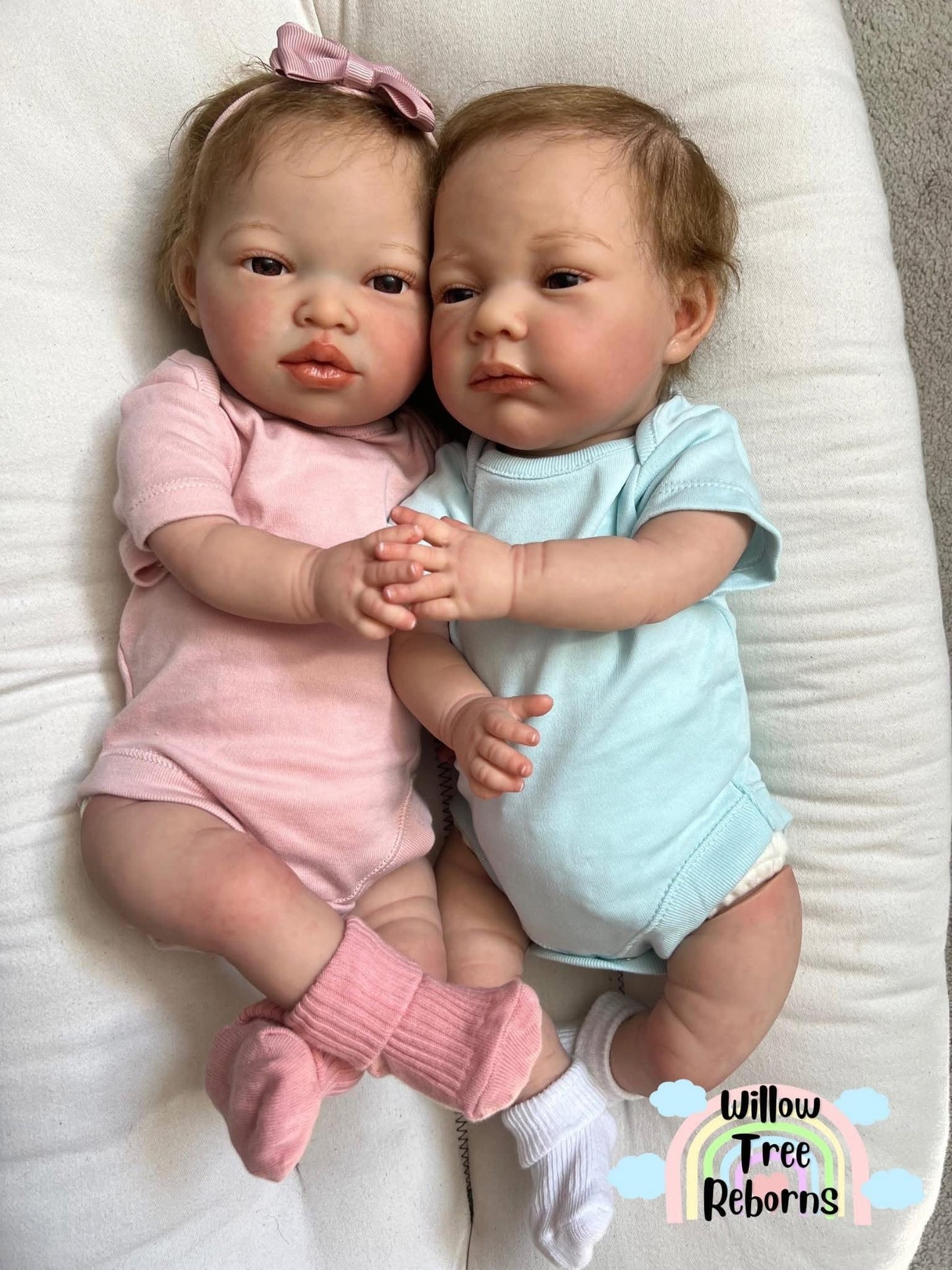 Twin Reborn Babies by Nines d’Onil