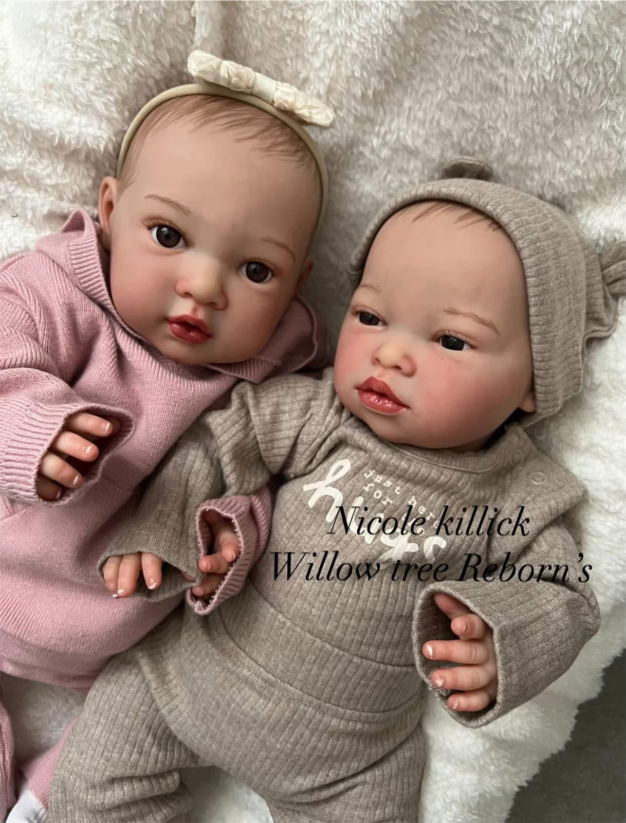Twin Reborn Babies by Nines d’Onil