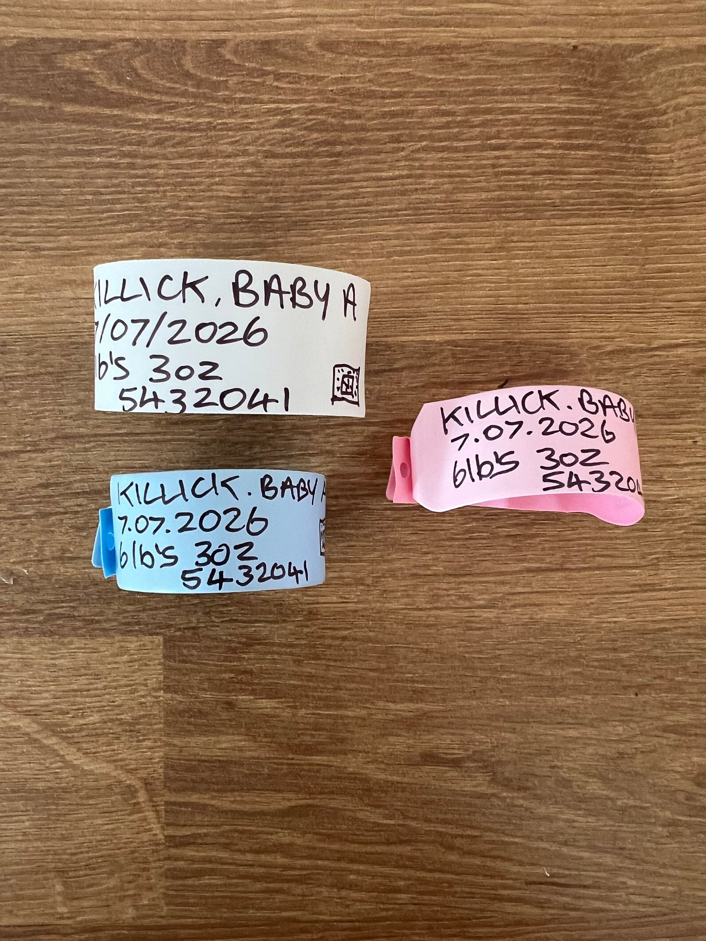 Personalised Reborn Hospital Wristbands (Pair)