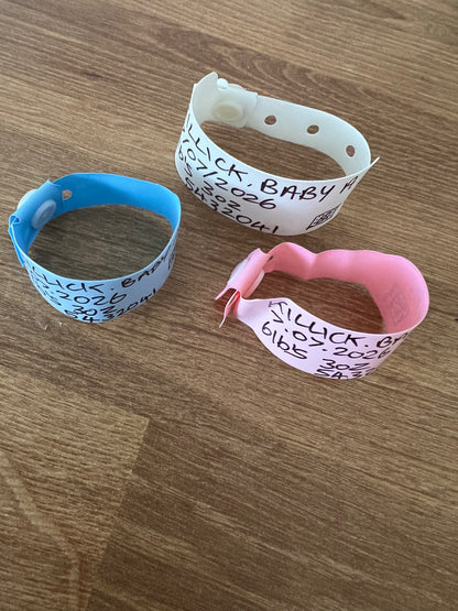 Personalised Reborn Hospital Wristbands (Pair)